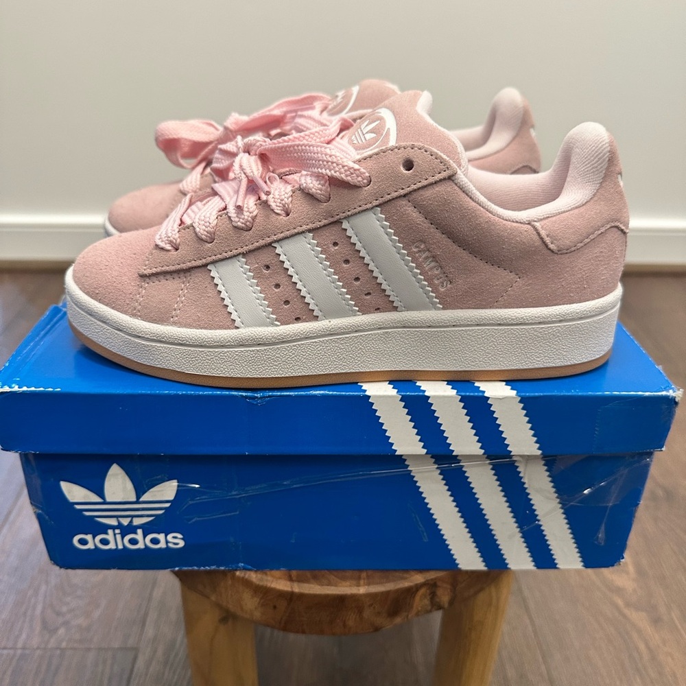 Adidas Campus 00s 3 Pink & White Gum Bottom Sneakers, Size 4 (Women’s Sz 5.5)